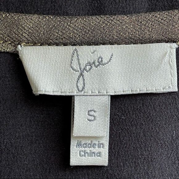 Joie Womens Top Black Silk Racerback Tank Size S - Picture 8 of 11